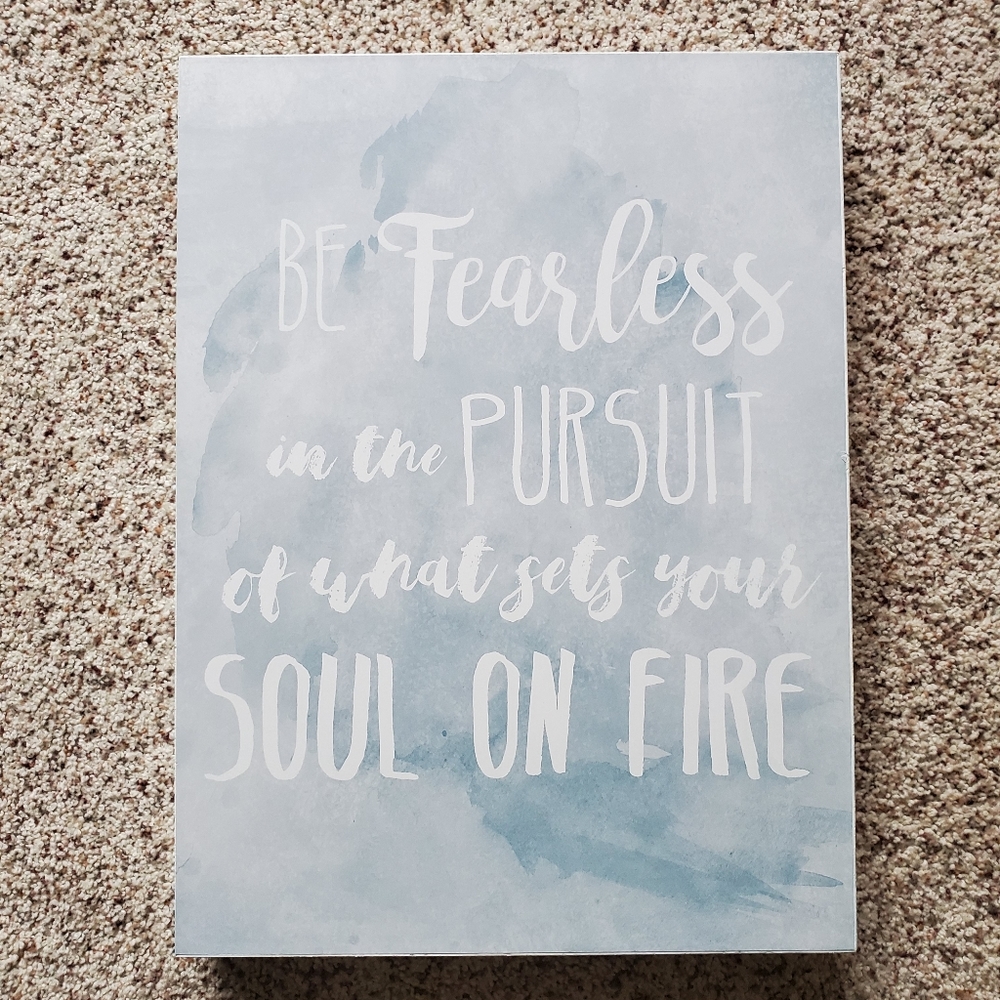 Wood Decor with quote